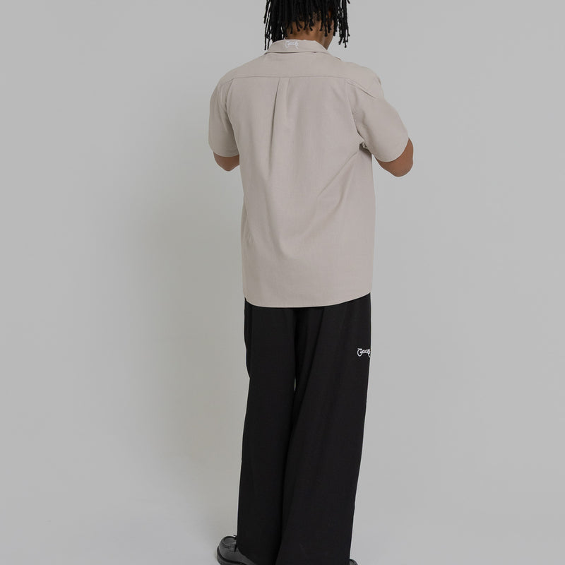 Crate Script Cuban Collar SS Shirt