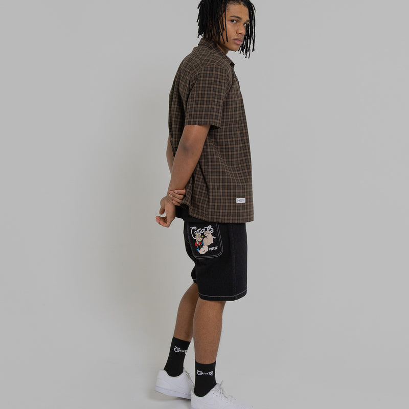 CRATE X POPEYE PLAID S/S SHIRT