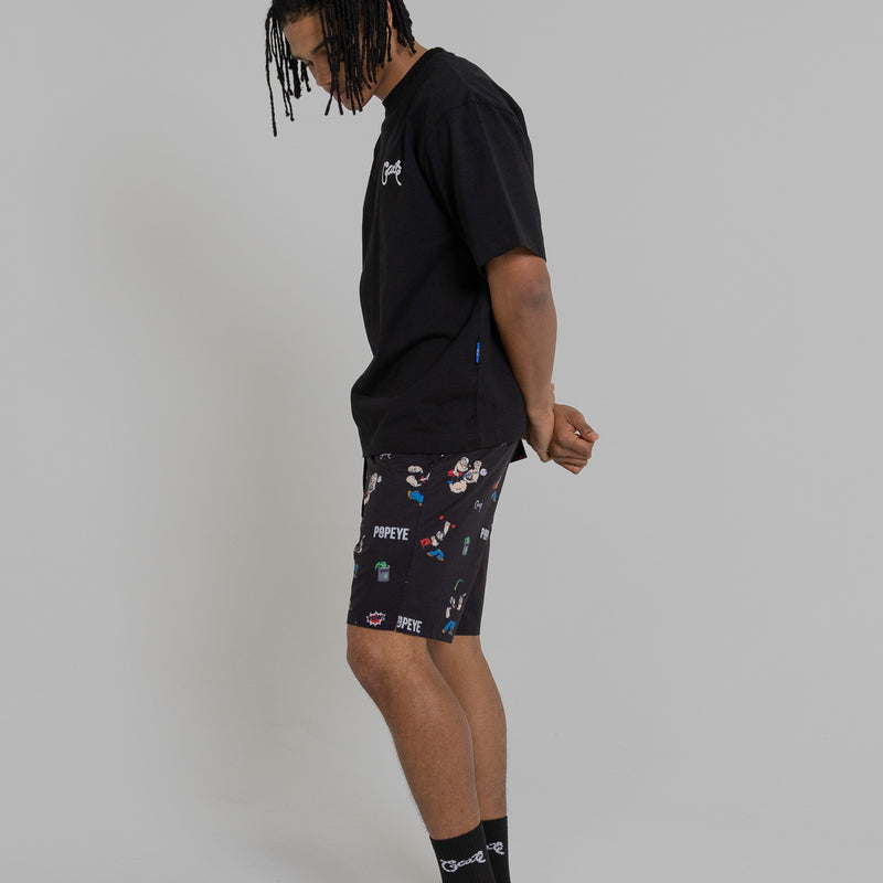 Crate X Popeye All Over Print Swim Shorts