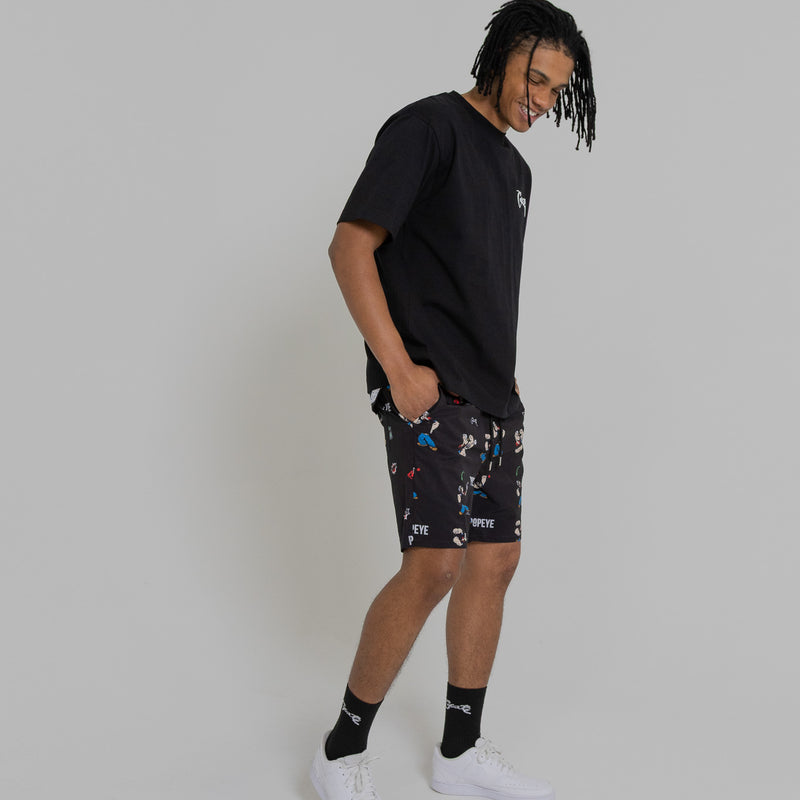 Crate X Popeye All Over Print Swim Shorts