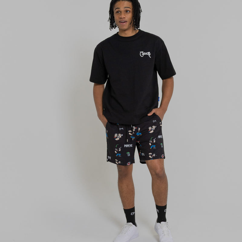 Crate X Popeye All Over Print Swim Shorts
