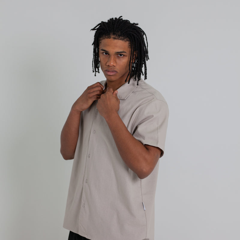 Crate Script Cuban Collar SS Shirt