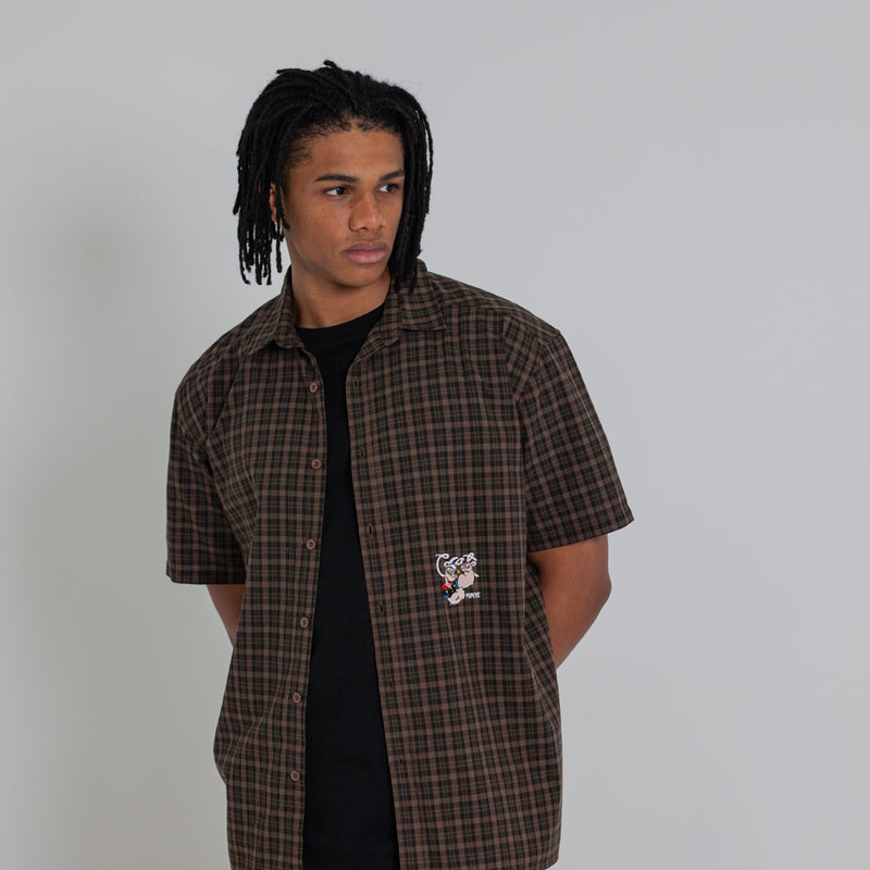 CRATE X POPEYE PLAID S/S SHIRT