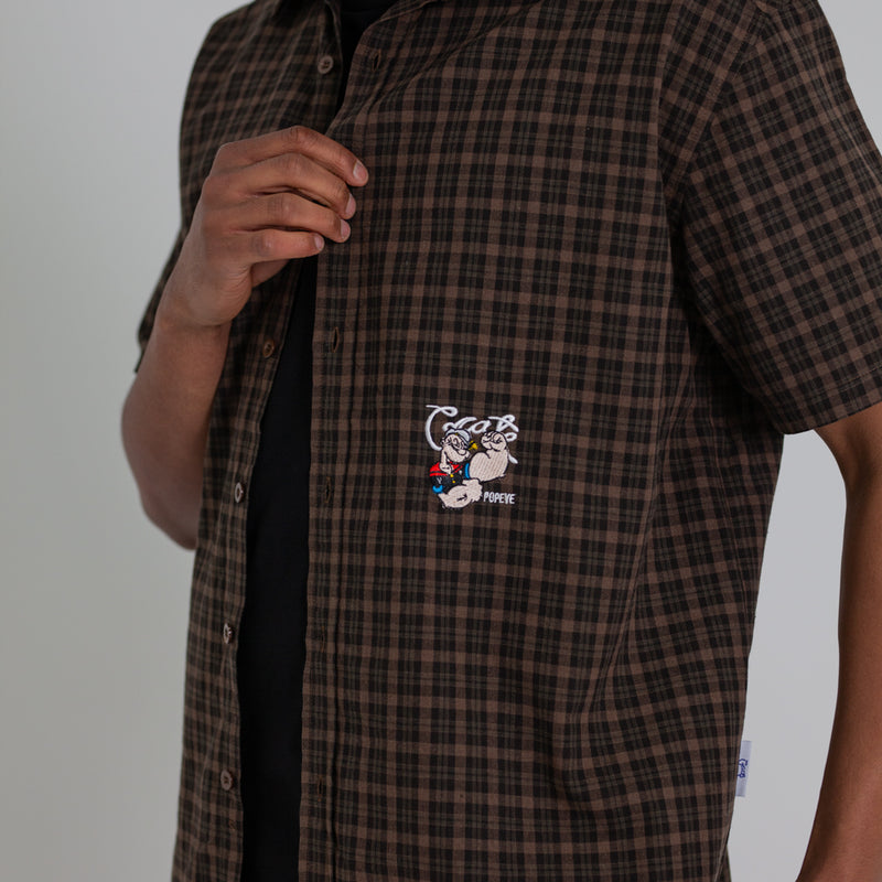 CRATE X POPEYE PLAID S/S SHIRT