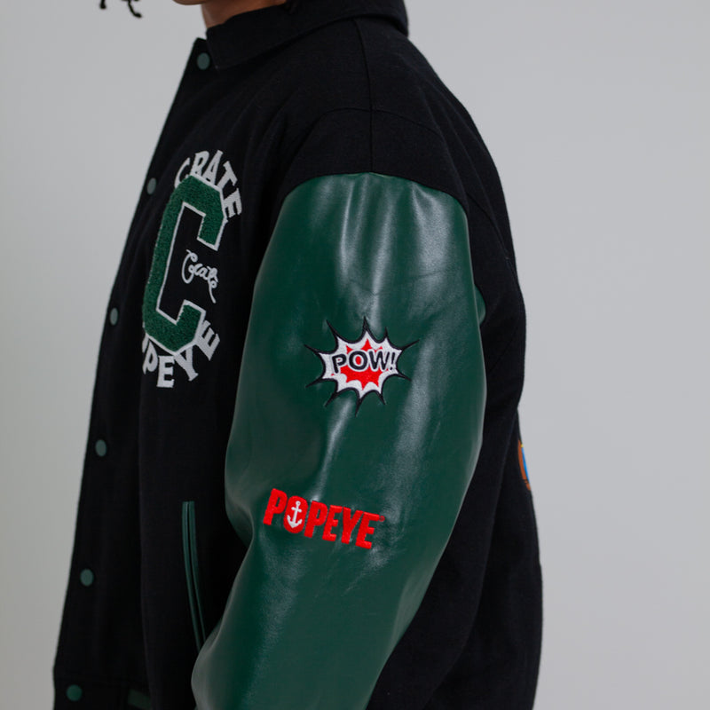 CRATE X POPEYE LETTERMAN JACKET
