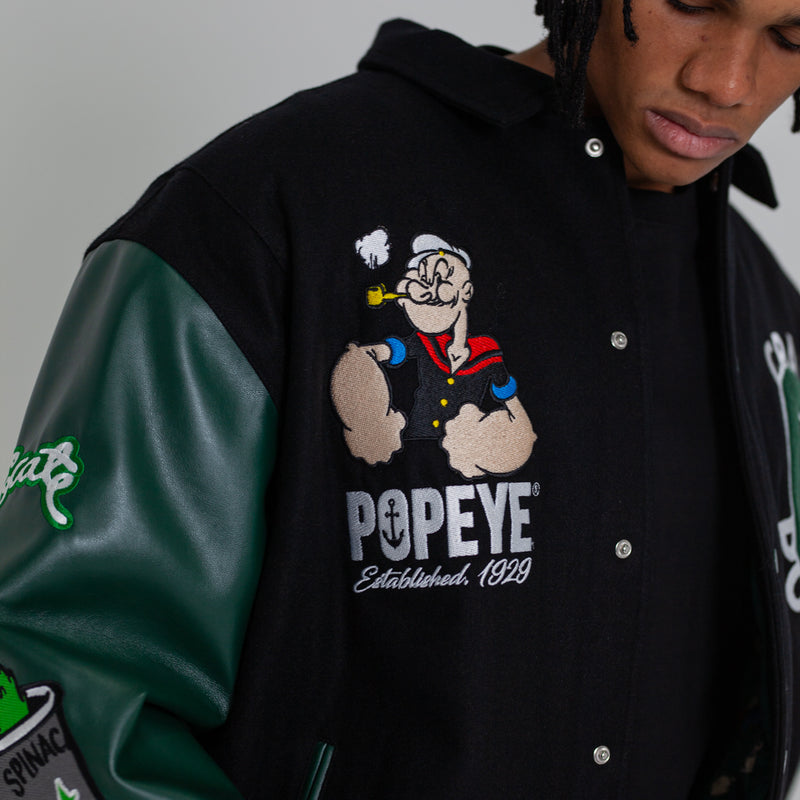 CRATE X POPEYE LETTERMAN JACKET