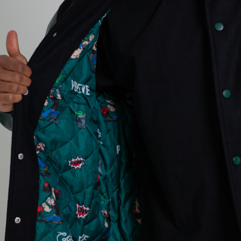CRATE X POPEYE LETTERMAN JACKET