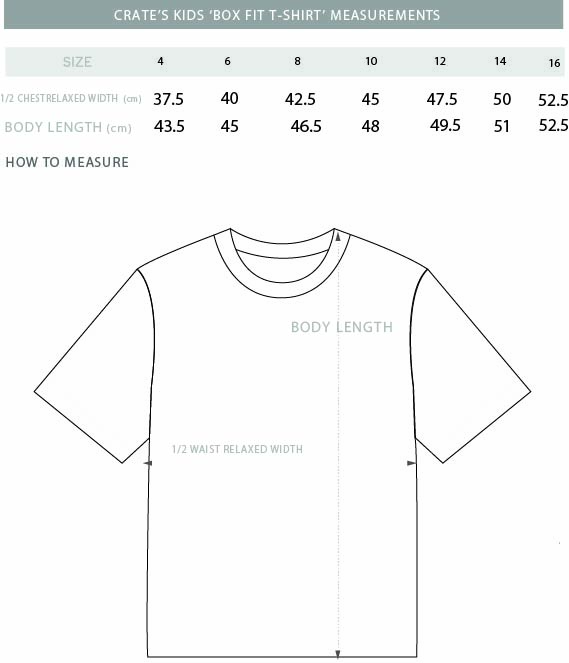 Kids Box Fit Size Chart