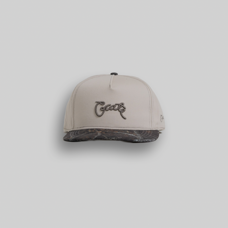 Crate Scripted Tree Camo Peak Snap Back