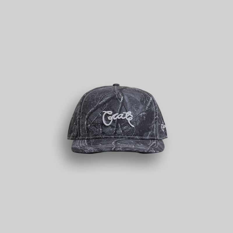 CRATE SCRIPTED MIDNIGHT TREE CAMO SNAPBACK