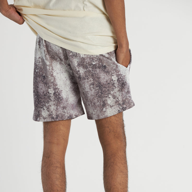 Men's Pattern Script Mesh Shorts