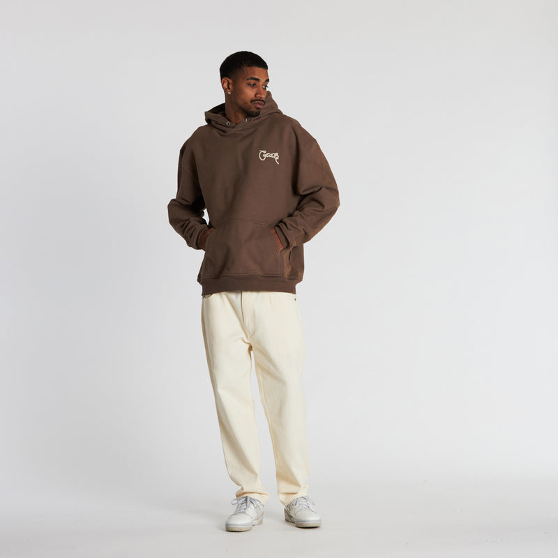 MEN'S SCRIPTED BOX FIT HOODIE