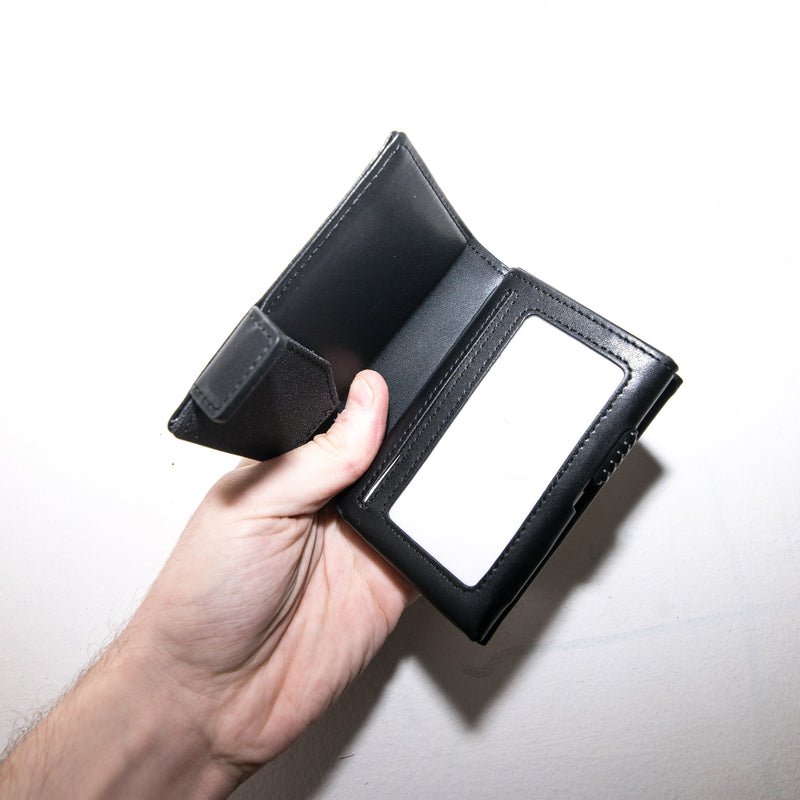 Crate Minimal Leather Wallet Black 2.0