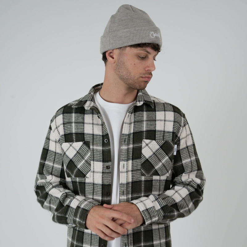 MEN'S MASON WAFFLE PLAD SHIRT