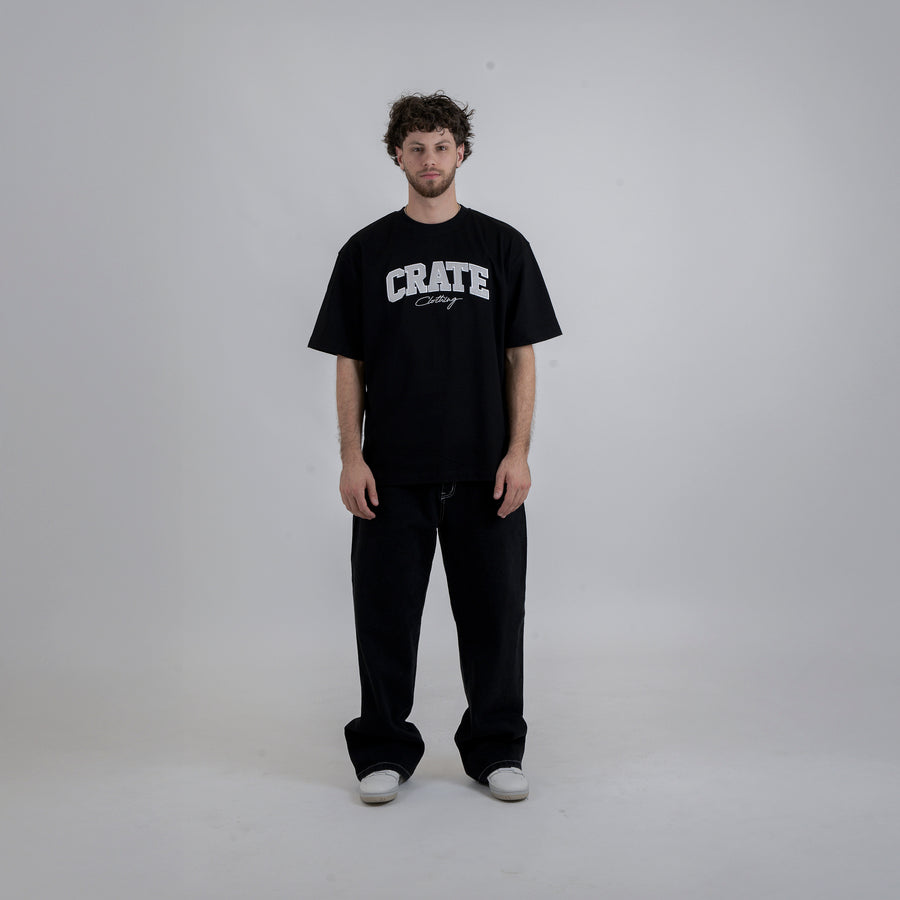 Crate Varsity Box Fit T-Shirt