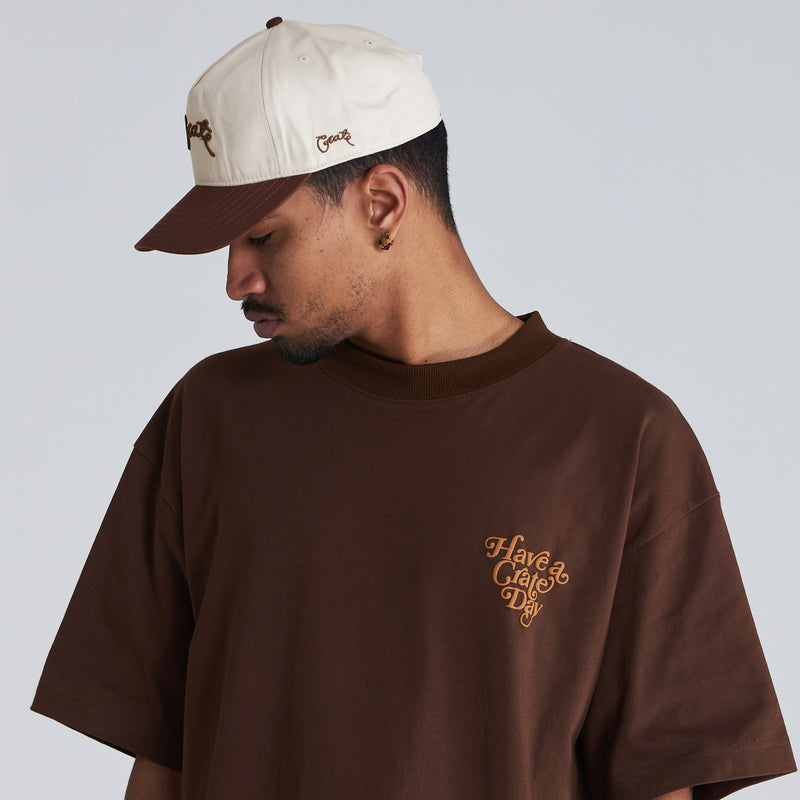 TWO TONED SCRIPTED SNAP BACK HAT
