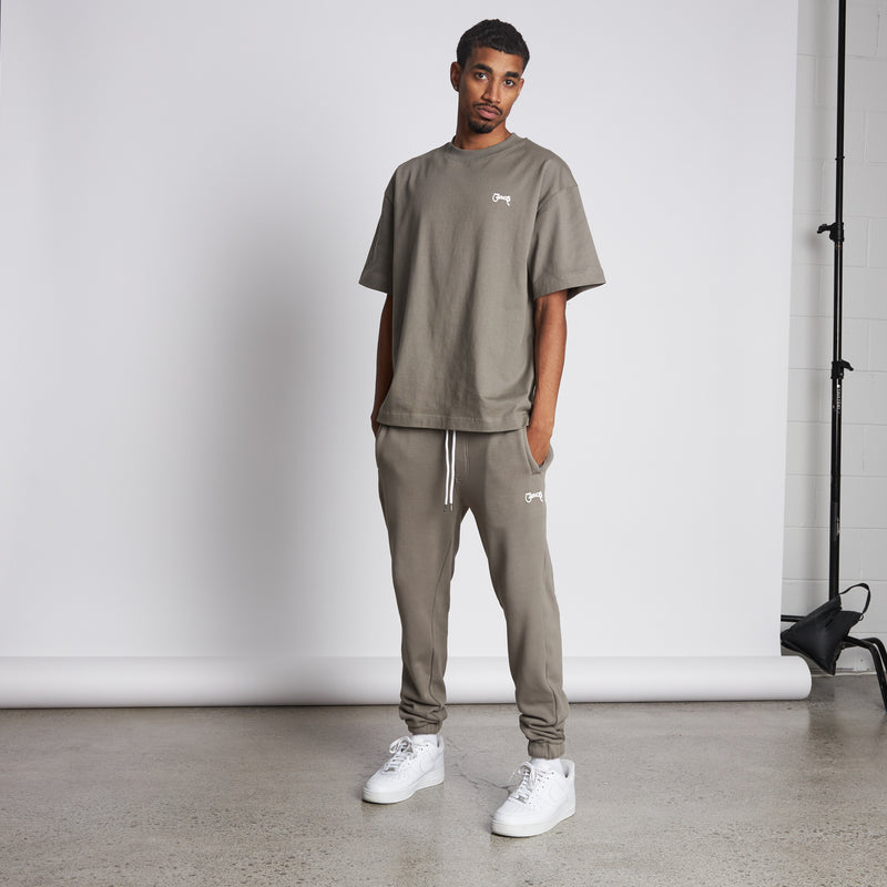 Basic Script Box Fit Tee